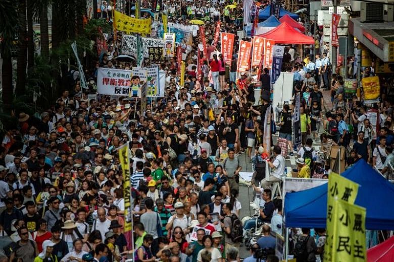 Thousands Rally In Hong Kong Over Beijing's Tightening Grip | The ...