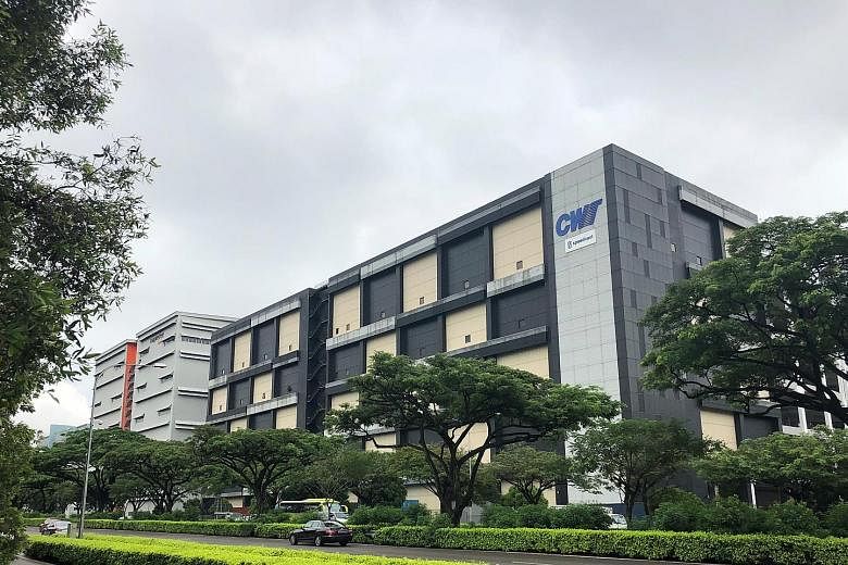 Among the five properties being acquired is 5A Toh Guan Road East (right), adjacent to MLT's existing property, Mapletree Logistics Hub Toh Guan.