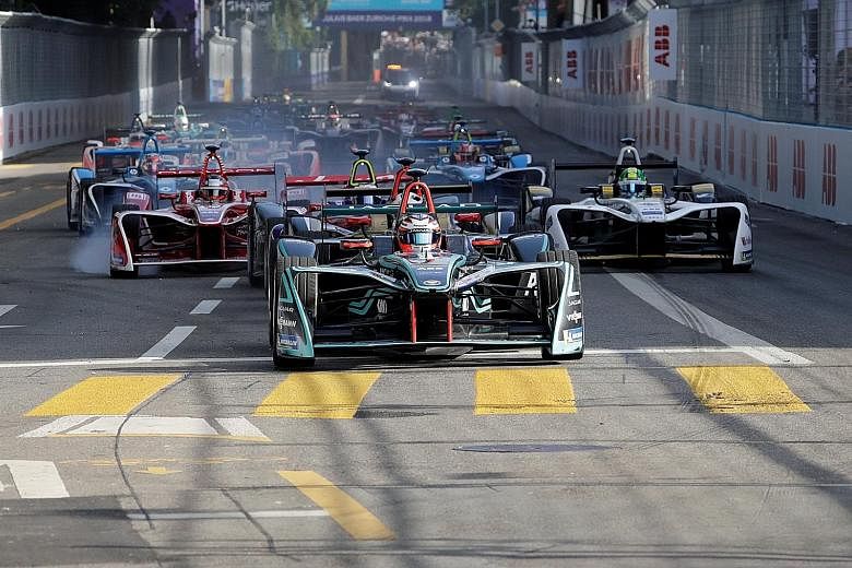 A Formula E race in Zurich last month. Although it is just four years old, Formula E is fast catching on, with cities such as Mexico City, Rome and Paris hosting the event.