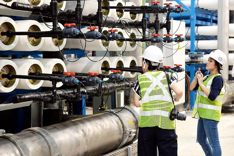 Last month, Singapore officially opened its third desalination plant in Tuas, which can produce enough water to supply 200,000 households. Up to 30 per cent of Singapore's water needs can now be met by turning sea water into drinking water. Two more 