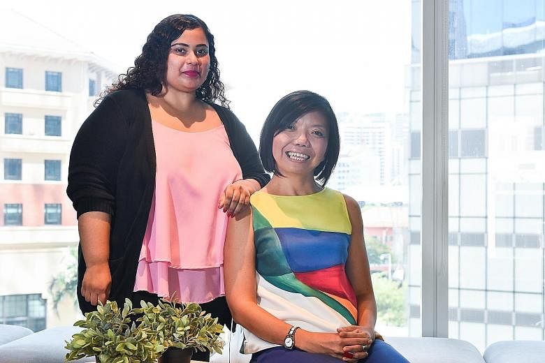 Mental health advocate Nawira Baig, a partner associate at Hush Teabar who has had bipolar disorder since her teens, says she can open up to her boss, Ms Anthea Ong.
