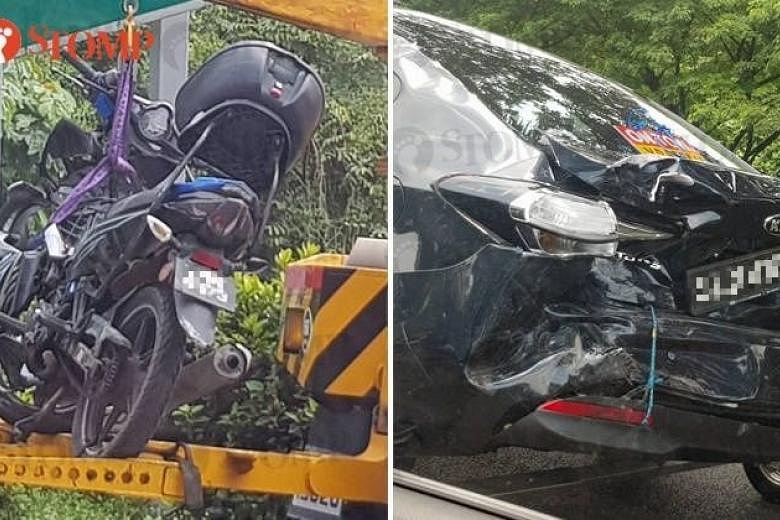 Motorcyclist Injured After Accident On BKE Involving 3 Cars | The ...