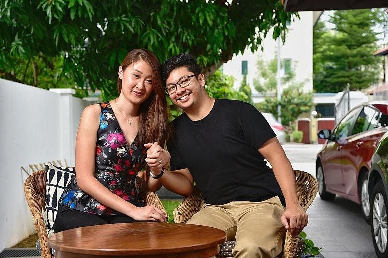 Interior designer Adeline Yeo married cinematographer K. Hanshen Sudderuddin last month. They said race was never an issue in their relationship. Mr Sudderuddin is himself a product of a mixed marriage - his father is Indian and mother Chinese.