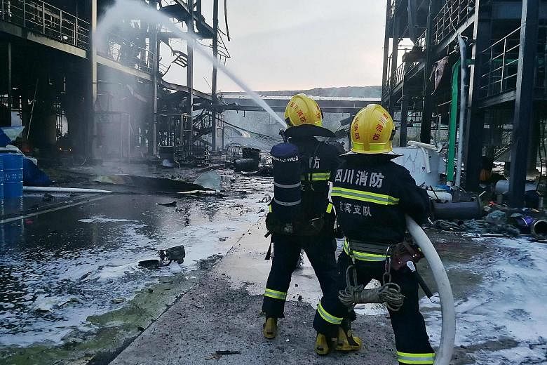 The cause of Thursday evening's blast at Yibin Hengda Technology in an industrial park several hours south-east of Chengdu is not yet known.