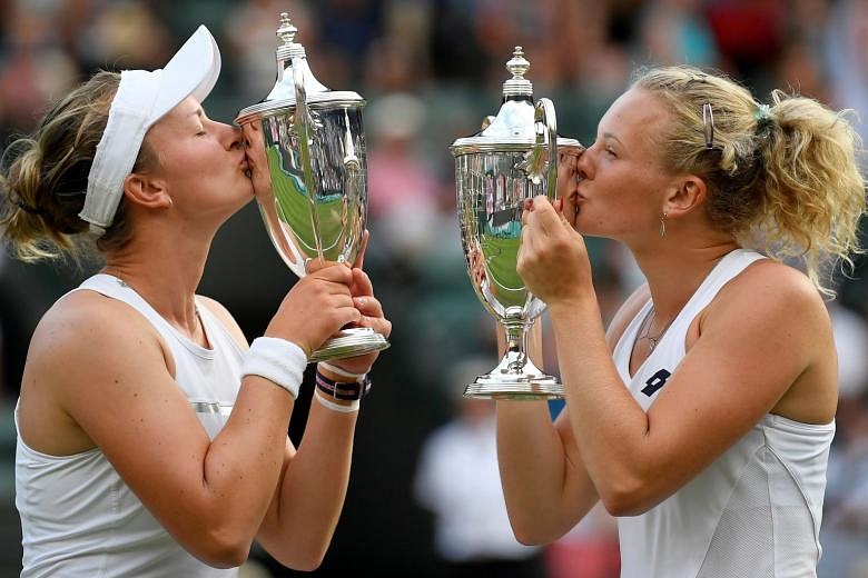 Tennis: Czech Duo Krejcikova And Siniakova Win Wimbledon Doubles Title ...