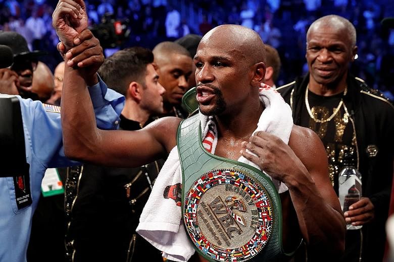 (Clockwise from far left) Boxer Floyd Mayweather was followed by actor George Clooney at No. 2 and reality TV star Kylie Jenner at the third spot on the annual highest paid celebrities list.
