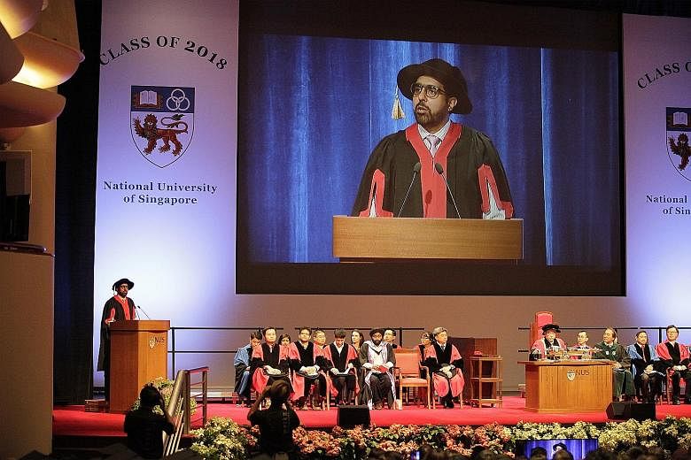 Mr Pritam Singh was invited by the NUS Department of Political Science to address the latest batch of graduates in political science, psychology and global studies - a rare appearance for an opposition politician at a university commencement ceremony