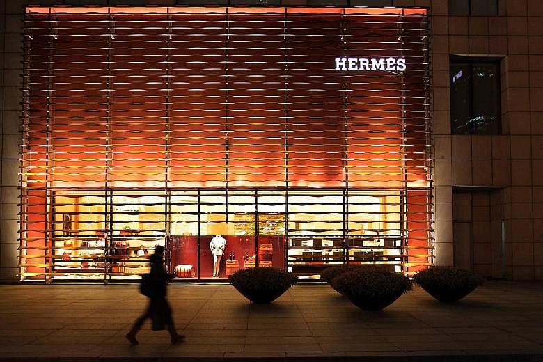 An Hermes store in Beijing, China. Sales in China kept on growing at a double-digit rate as in the past few years, Hermes chief Axel Dumas said.