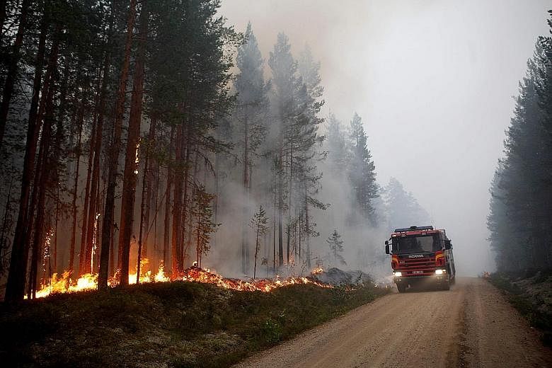 Close to 50 fires are burning in many parts of Sweden, including in the central counties and in Swedish Lapland, inside the Arctic Circle, threatening forests near the tourist centre of Jokkmokk.