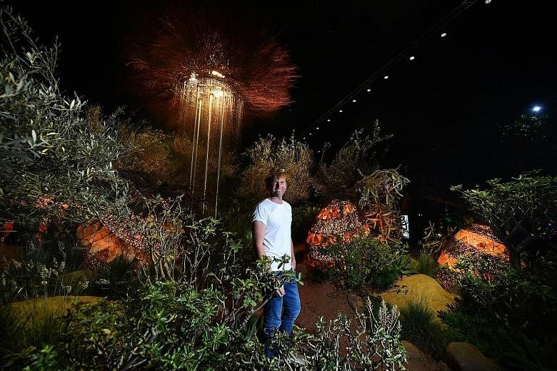 Above: Malaysian landscape designer Inch Lim won the Best of Show, Gold and Horticulture Excellence awards in the competitive landscape gardens category at the Singapore Garden Festival. His garden - The Wild And The Restless - celebrates the beauty 