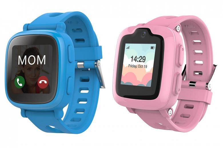 The Oaxis WatchPhone S1 (above left) is compatible with a micro SIM, while the S2 (right) uses a nano SIM.