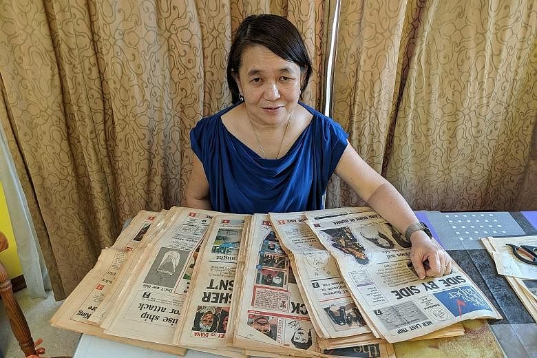Singapore Polytechnic senior lecturer Trudy Lim was part of the team that conceived and launched The New Paper in 1988. She spent nearly 18 years at TNP before joining the polytechnic to teach journalism, but still keeps old copies of the newspaper.