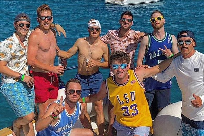HOT SHOT Golfers Jordan Spieth (blue shorts), who turned 25 on Friday, Justin Thomas (blue top) and Rickie Fowler (in white) enjoying some downtime together on a boat. CAUGHT ON CAMERA Introducing Ainsley Maitland-Niles the Arsenal bird whisperer. WA