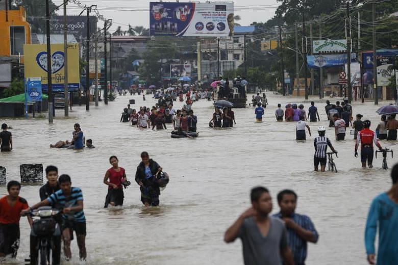 Myanmar Floods Kill At Least 10, Force 54,000 People From Homes | The ...