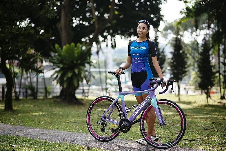 Part-time spinning instructor Jamie Goh has completed 19 marathons, four 100km ultramarathons and 13 Ironman triathlon races.