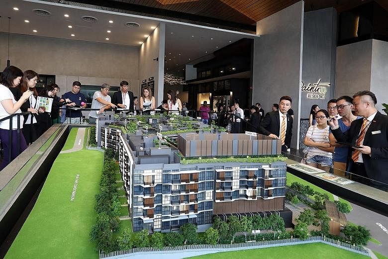 Right: SP Setia sold 50 units at Daintree Residence in the first phase of the 327-unit project's launch at the weekend. Far right: Previews of South Beach Residences have been postponed.