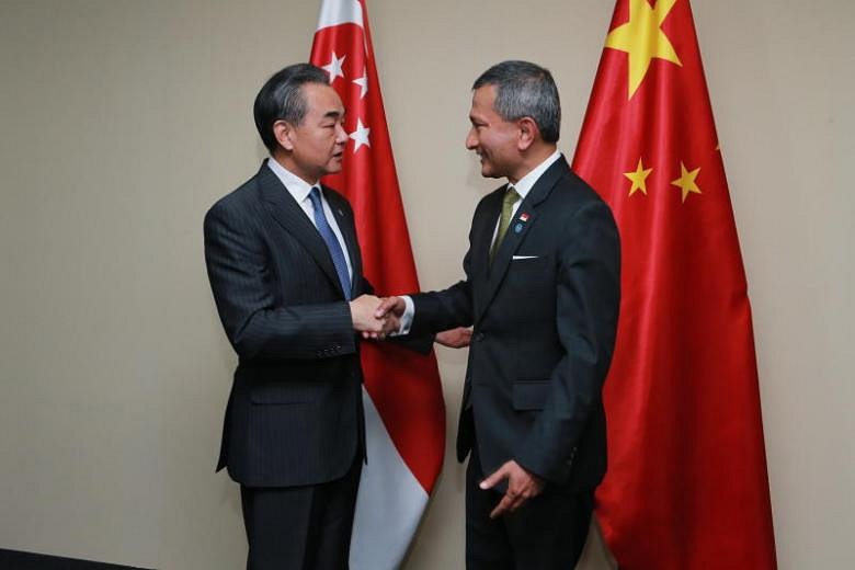 Vivian Balakrishnan Meets Chinese Foreign Minister Wang Yi, Asean ...