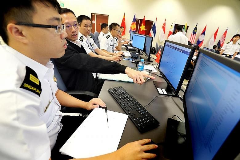 The first Asean-China Maritime Exercise, a two-day table-top exercise which did not involve actual drills, was hosted by the Republic of Singapore Navy at the base's Multinational Operations and Exercises Centre.