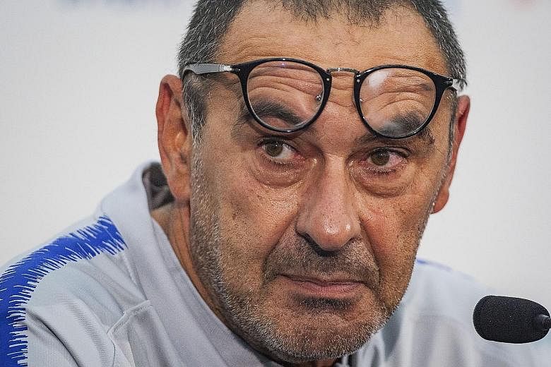The philosophy of new Chelsea manager Maurizio Sarri (above) has more in common with Manchester City counterpart Pep Guardiola than his predecessor Antonio Conte.