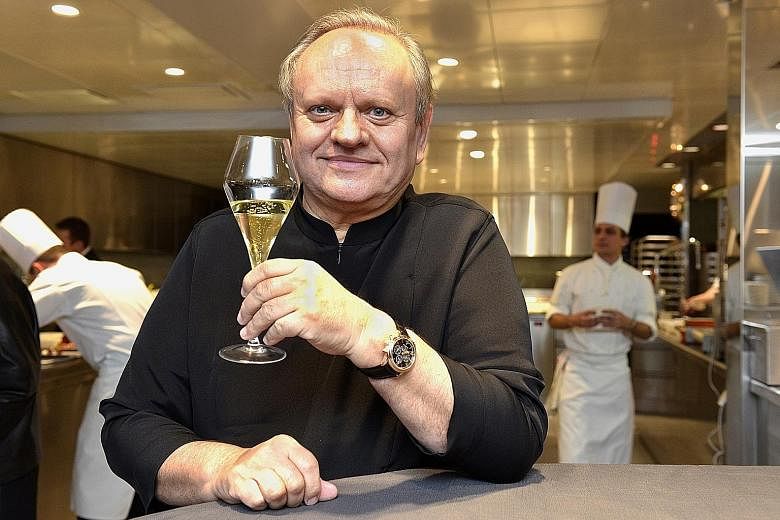 French chef Joel Robuchon in Switzerland on Dec 17, 2013. He closed his Joel Robuchon Restaurant at RWS - the only restaurant in Singapore with three Michelin stars - two months ago.