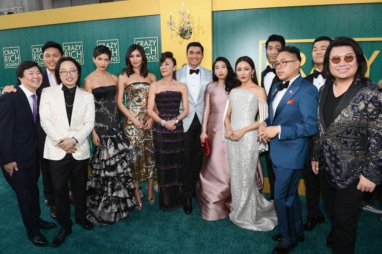 Crazy Rich Asians movie premieres in LA with Singaporean stars