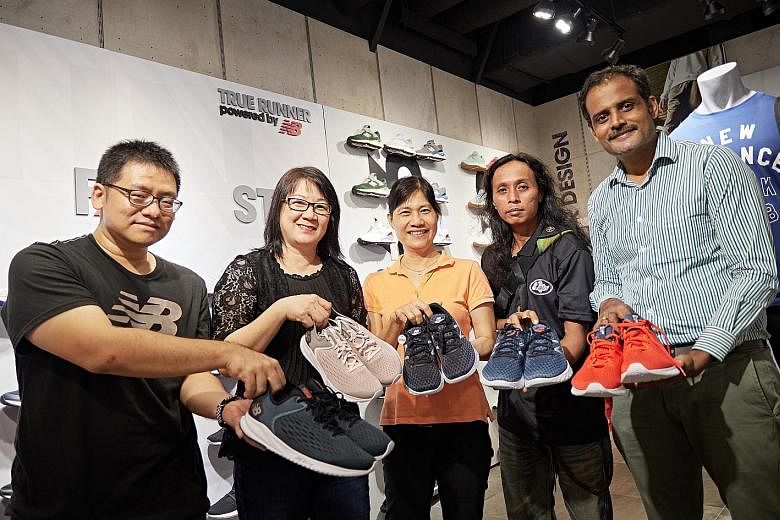 Ten lucky winners walked away with shoes from New Balance yesterday at its Paragon outlet. All had signed up for The Straits Times Run on Sept 23, for which New Balance is the official sportswear sponsor. Runners who have already registered can look 