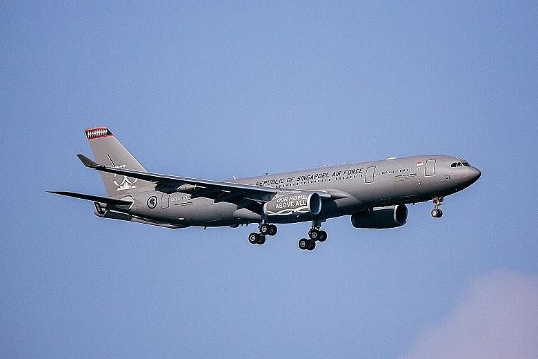 The first of the Republic of Singapore Air Force's (RSAF) new, next-generation tanker aircraft arrived in the country on Tuesday from Spain. 	The new Airbus A330 Multi-Role Tanker Transport, which is capable of conducting air-to-air refuelling and ai