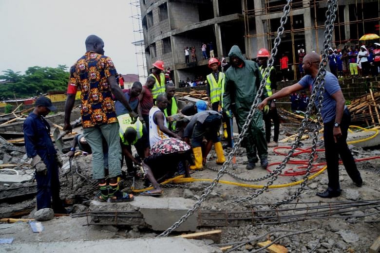 One Dead After Building Collapse In Nigerian Capital | The Straits Times