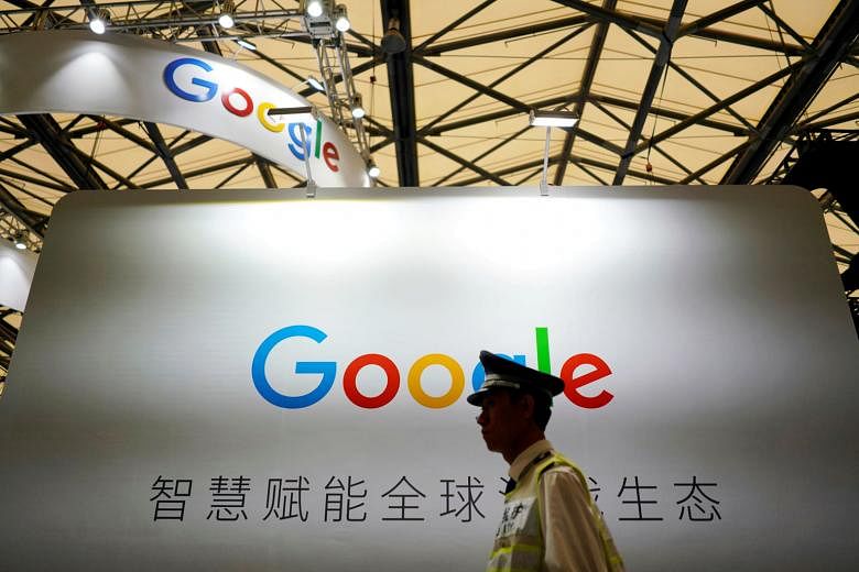 A Google sign at the China Digital Entertainment Expo and Conference in Shanghai early this month. Google could still do some good even if China required it to remove banned content from all pages in its search engine.