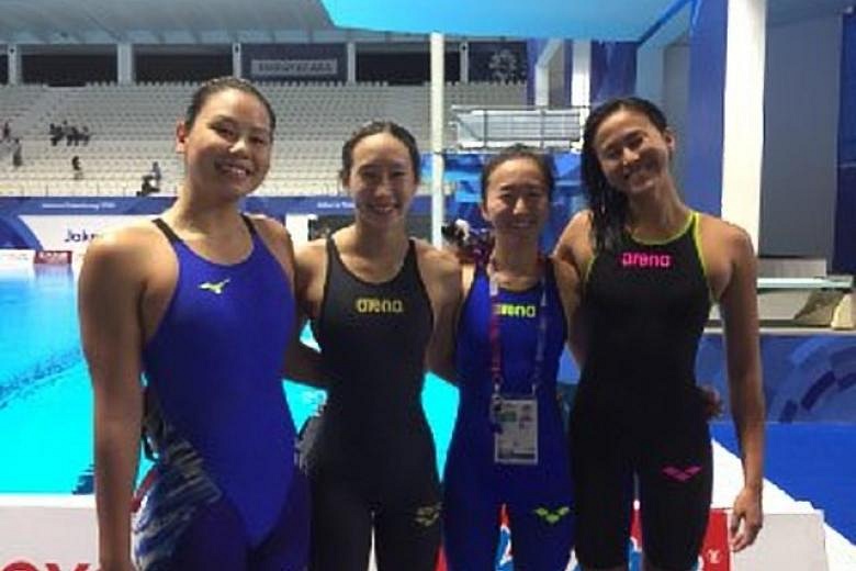 Swimming: S'pore 4x100m free women fourth, Gan Ching Hwee fifth in 1 ...