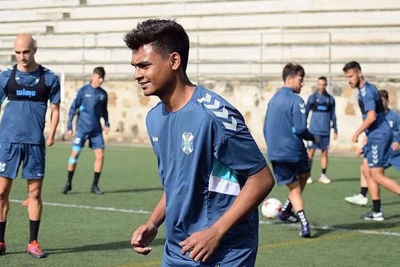 Singapore Under-21 footballer Saifullah Akbar is on trial with second-tier Spanish side Tenerife.