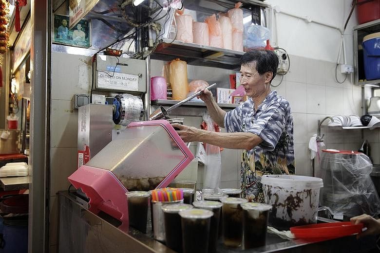 Patrons at Pasir Ris Central Hawker Centre, one of about 110 hawker centres here. Hawker culture was selected for nomination as it has shaped the Singaporean identity in many ways, say the organisations fronting the bid.