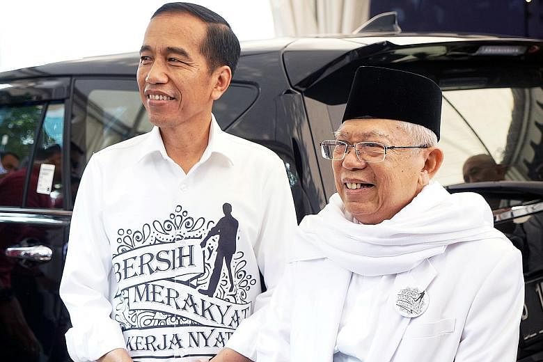 Mr Joko's running mate, Dr Ma'ruf Amin, backed the blasphemy case against former Jakarta governor Basuki Tjahaja Purnama.