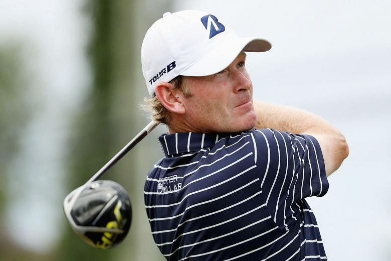 Brandt Snedeker, playing his tee shot on the 11th hole, won the Wyndham Championship for the second time on Sunday.