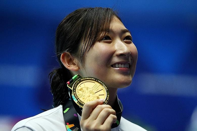 Japan's Rikako Ikee's six golds at the Asiad - all in Games record times - came in the 50m and 100m freestyle, 50m and 100m butterfly, and 4x100m medley and free relays. Ikee is now the fastest woman this year in the 100m fly (56.08sec) and second-fa