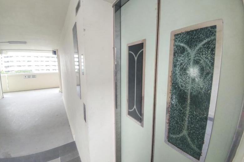 54yearold man arrested for smashing glass panels of at least 15 lift