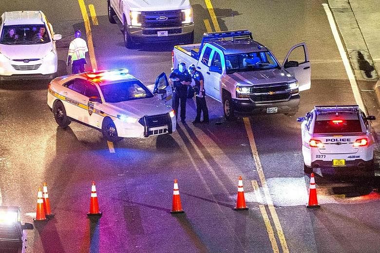 Heavy police presence remained into the night at a shooting outside Jacksonville Landing in Florida on Sunday. The shooting took place during a regional qualifier for the Madden NFL 19 online game tournament at the GLHF Game Bar inside a Chicago Pizz