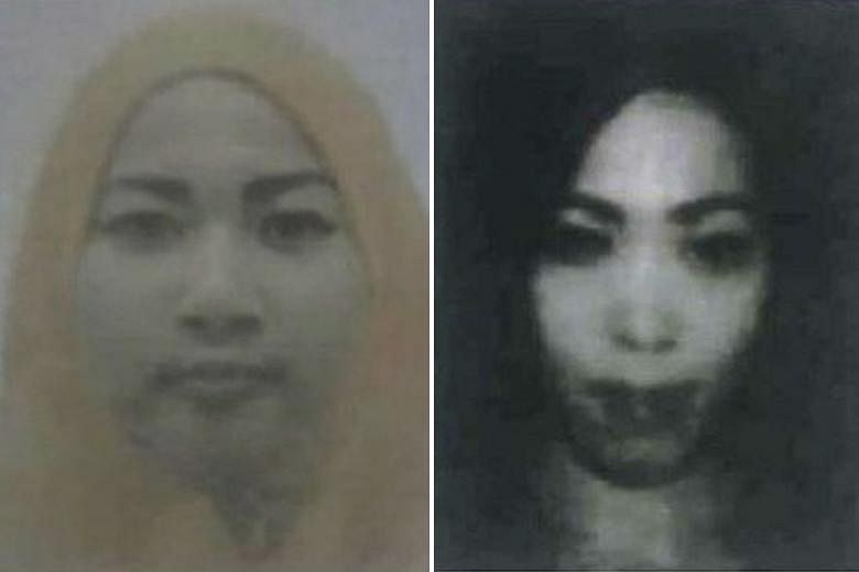 Ms Raisa Rinda Salma (left) and Ms Dessy Meyrisinta, both Indonesians, cannot be contacted, say police.