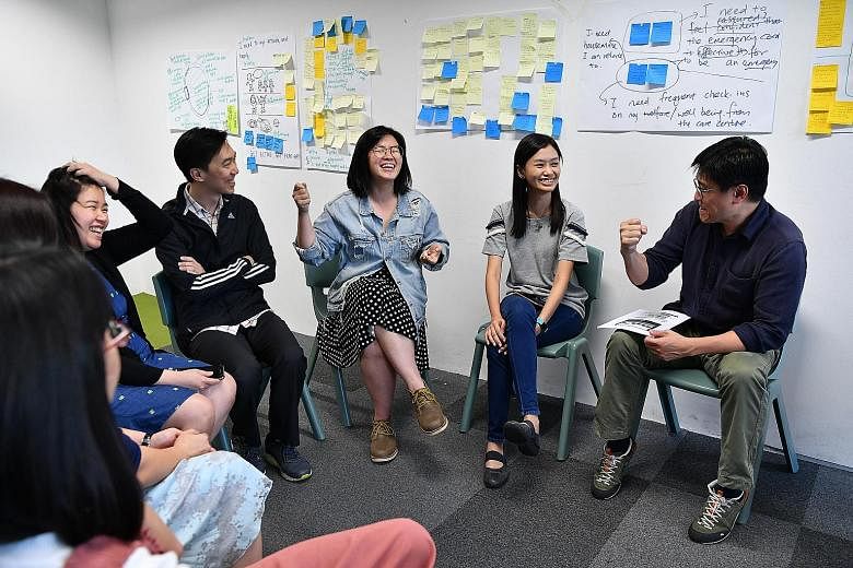 The National Design Thinking Workshop in session. It focuses on using design thinking to come up with solutions that are based on understanding the problem as well as the people facing the problem.