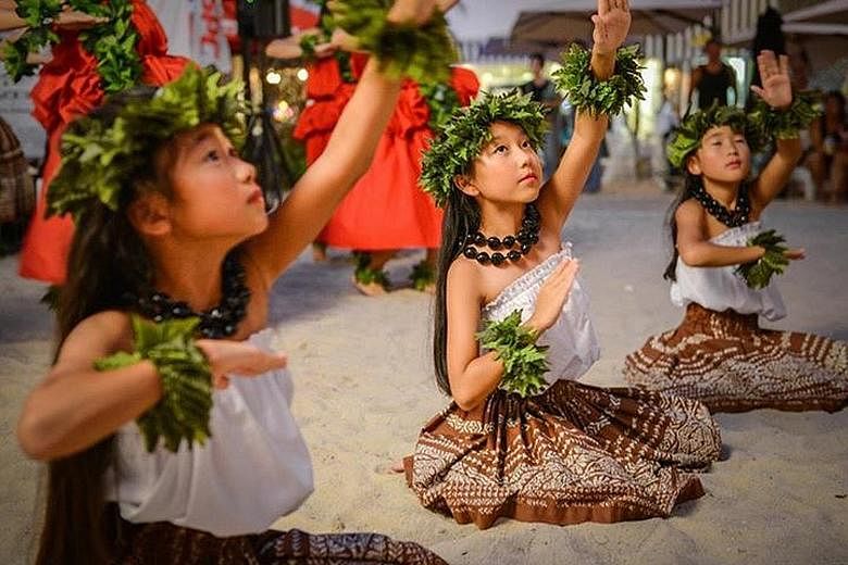 The line-up of activities and performances includes a hula showcase.