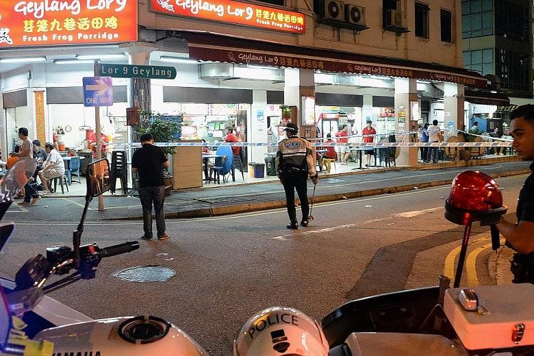 The accident in Geylang occurred at about 11.10pm on Sept 19, 2014.