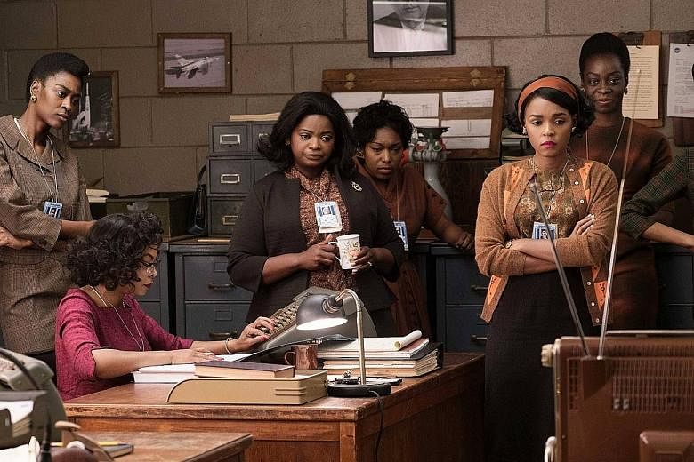 Movies based on true stories, such as Hidden Figures (2016, left), have been attacked for taking liberties with history.