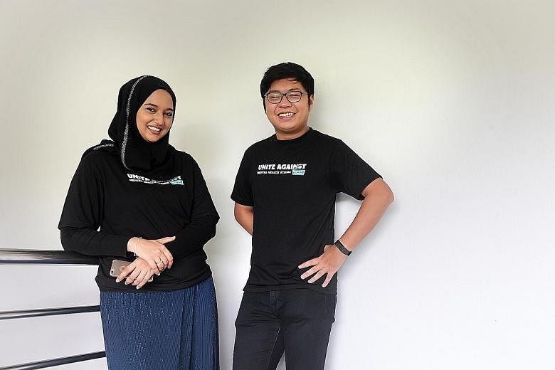 Ms Sumaiyah Mohamed and Mr Desmond Ng are well on their road to recovery, thanks to peer support. They are now envoys for the Beyond The Label campaign.