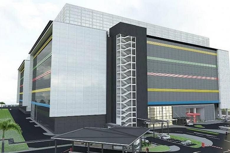 An artist's impression of the new Google data centre in Jurong West - the tech company's third one in Singapore. Last Thursday, Facebook said it will build a $1.4 billion data centre in Singapore - its first in Asia and 15th in the world - which will