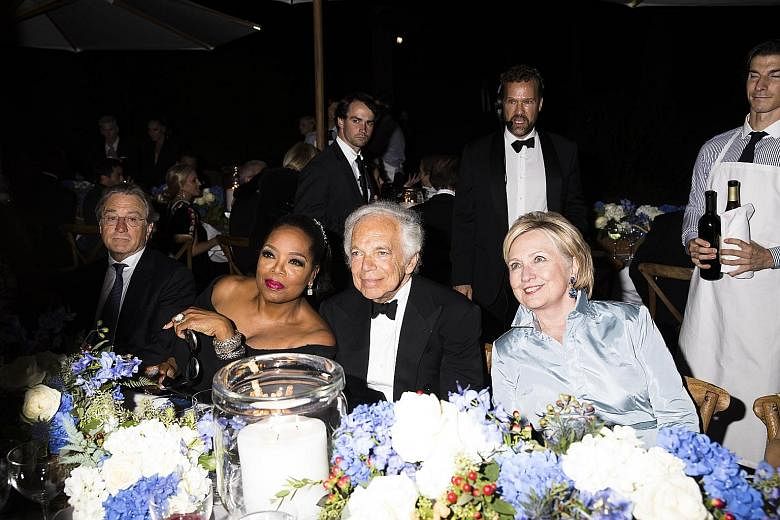 The real reason "we're all here is not because of the show, but because of you", said media executive Oprah Winfrey (second from left) at Ralph Lauren's show at New York Fashion Week. The event, which marked the 50th year in the industry for the icon