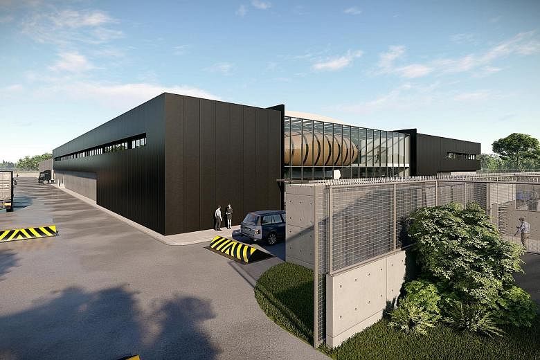 An artist's impression of the high-availability data centre in Bogor, near Jakarta. The construction of the data centre's core and shell as well as first-phase fit-out are expected to be completed by the first half of 2020. Through the agreement, the