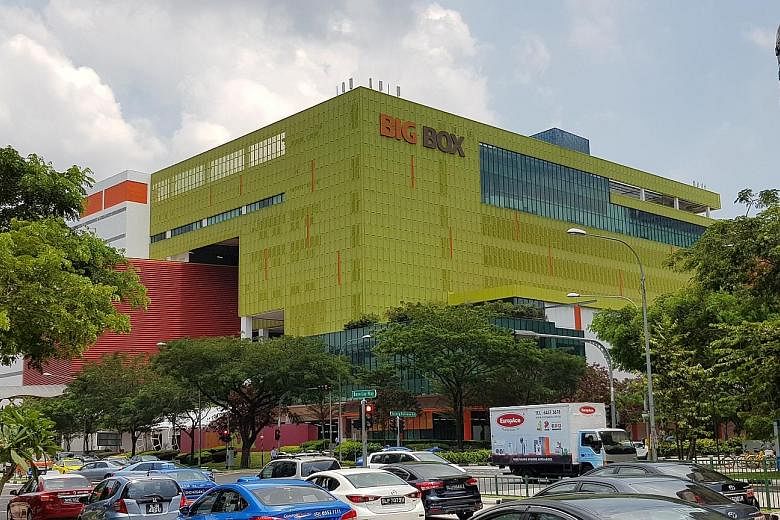 The Big Box building is an eight-storey warehouse mall in Jurong East Regional Centre owned by Big Box, a 51 per cent subsidiary of struggling mainboard-listed consumer electronics retailer TT International.