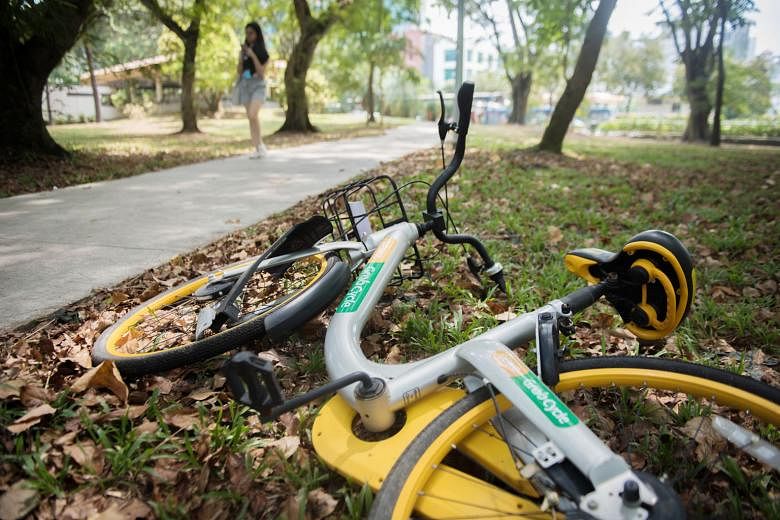 oBike abruptly ceased operations here in June, citing difficulties in meeting the new requirements and guidelines by the Land Transport Authority to curb indiscriminate parking.