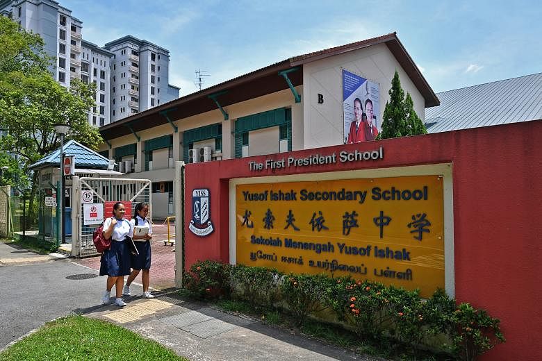 Yusof Ishak Secondary School, which moved to Bukit Batok in 1999 and now has 400 students, projects to have 1,300 at its new campus in Punggol. It will move to its new site in 2021.