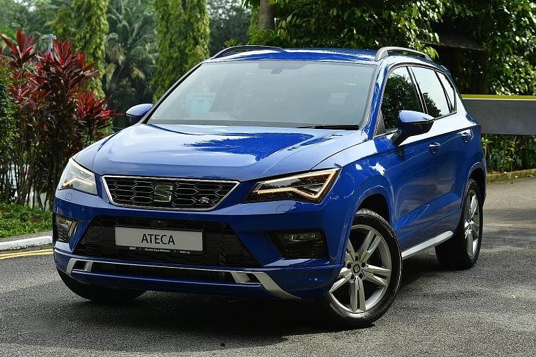 The Seat Ateca has a four-wheel-drive mode, which is unusual among compact crossovers on sale in Singapore.